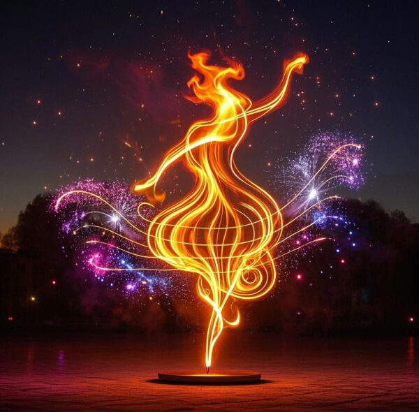 "Les Symphonies du Feu" - Art dynamique en flammes et feux d'artifice