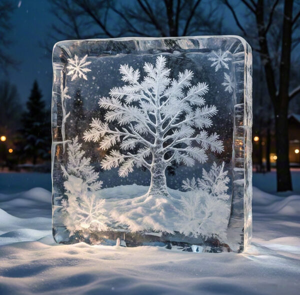 Silent Snowfall – Ice Sculpture and Installation Art Series