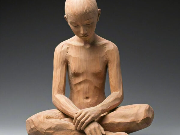 Silent Dialogue Wooden Sculpture Series