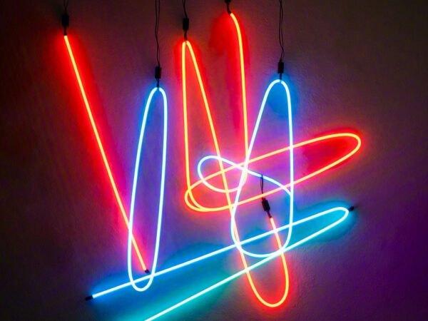 Faint Glow Neon Light Installation Art