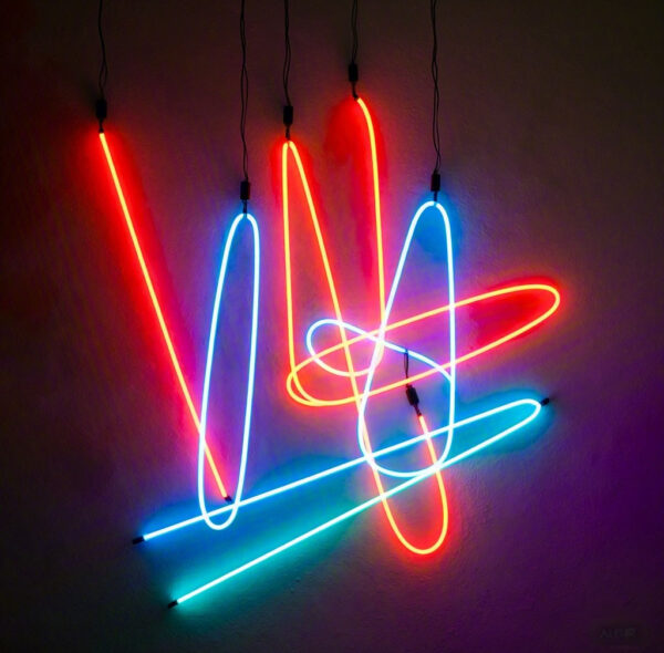 Faint Glow Neon Light Installation Art