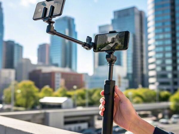 Smart Selfie Stick with Auto Angle Adjustment and Tracking