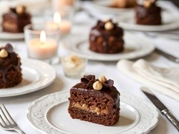 Mini Chocolate Hazelnut Cake — Petite Perfection, Rich Flavor