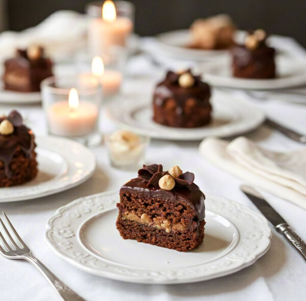 Mini Chocolate Hazelnut Cake — Petite Perfection, Rich Flavor