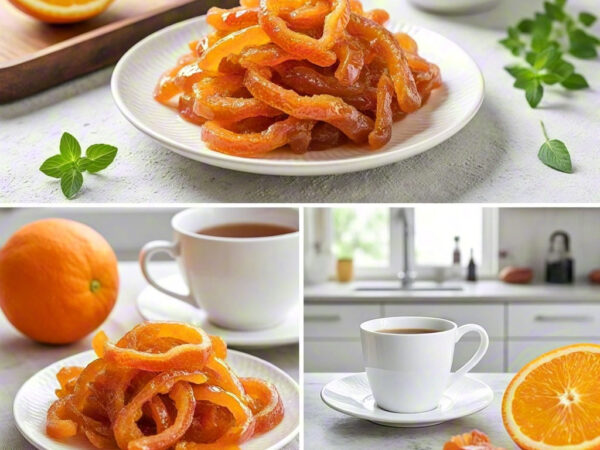 Homemade Candied Orange Peel - Natural Citrus Aroma, Sweet Delight