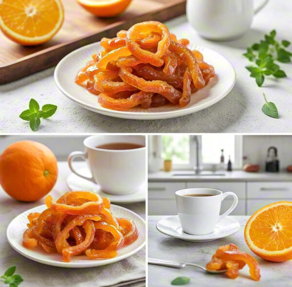 Homemade Candied Orange Peel - Natural Citrus Aroma, Sweet Delight