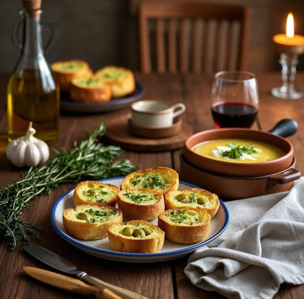 Homemade Olive Oil Garlic Bread – Savor Every Bite with Care
