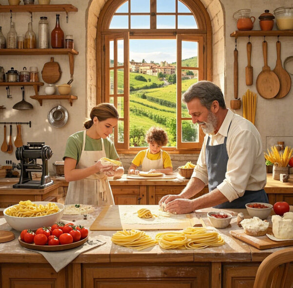 Corso di preparazione della pasta fatta a mano tradizionale italiana