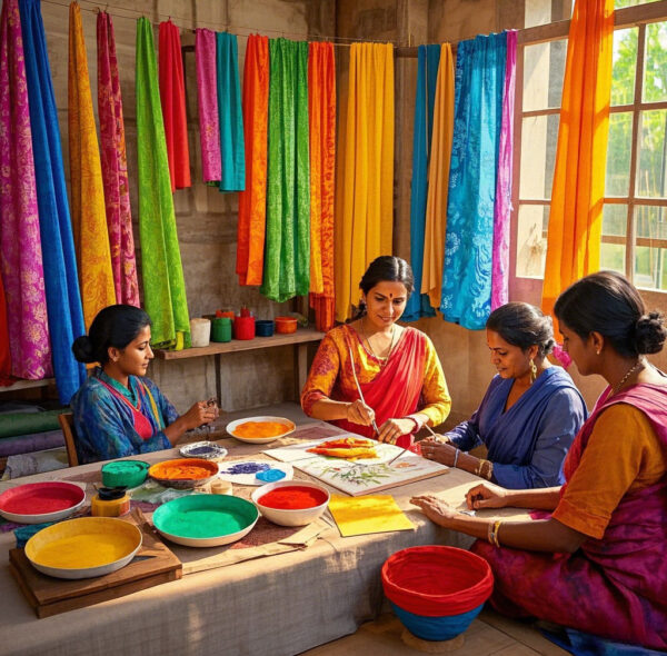Traditional Indian Silk Dyeing Techniques Course