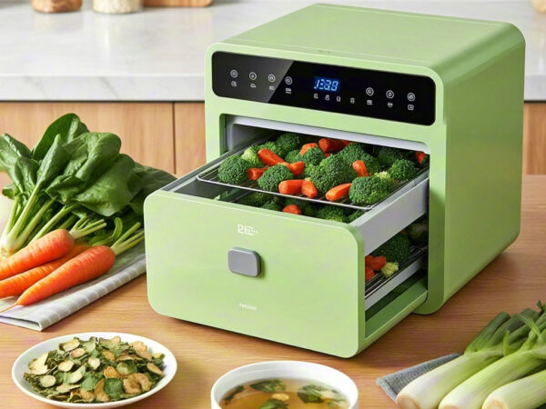 Green Additive-Free Vegetable Dryer — Natural, Healthy, No Chemicals
