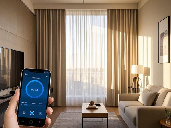 Smart Curtain System - Auto-adjusting for Optimal Light and Energy Efficiency