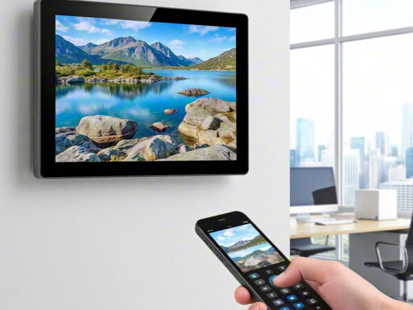 High-Resolution Digital Photo Frame with Wireless Photo Transfer & Auto Update