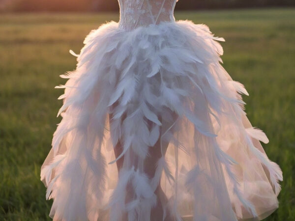 Feather Dress "Dawn Spirit" — Unveil Your Inner Elegance and Mystery