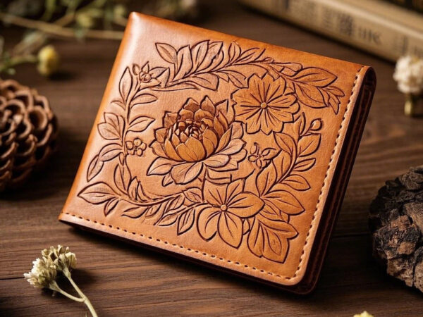 Handcrafted Leather Wallet "Secret Garden" — A Handmade Art Piece, Filled with Stories