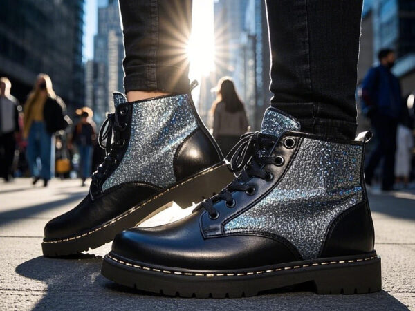 Glossy Leather Casual Shoes "Urban Adventure" — Infusing a Touch of Shine into City Life
