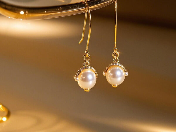 Pearl Hook Earrings "Sea's Radiance" — Elegance and Luster, Shining Every Moment