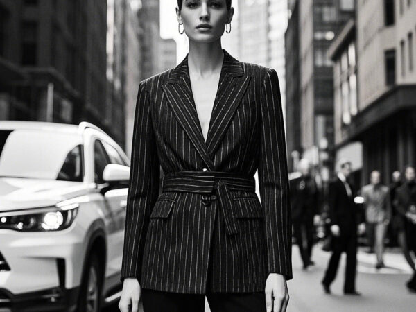 Striped Blazer "Modern City" — Achieving the Perfect Balance Between Professionalism and Fashion