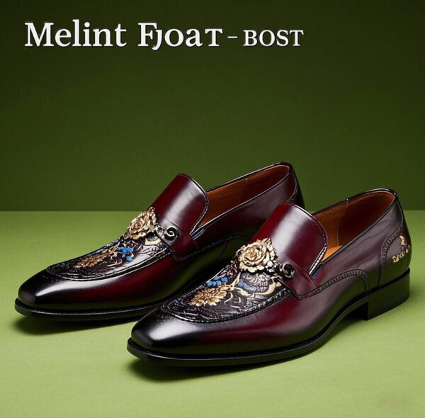 Personalized Embroidered Leather Shoes "Soul Footprints" — Leave an Artistic Mark with Every Step