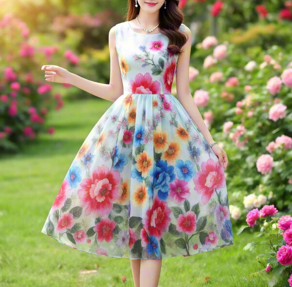 3D Floral Print Skirt "Spring Breeze" — Let Spring Bloom in Your Hem