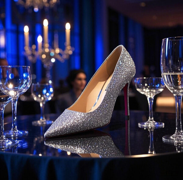 Adjustable Glossy High Heels "Brilliant Stars" — Shine with Every Step