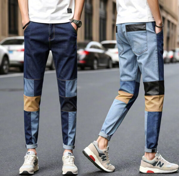 Patchwork Design Jeans "Fearless Forward" — Unlocking a Fashion Chapter of Individuality and Freedom