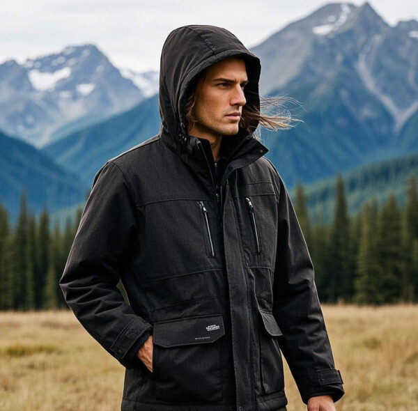 Retro Hooded Jacket "Wilderness Survival" — Journey Through Time, Explore the Wilderness