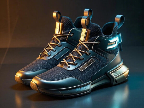 High Street Style Sneakers "Midnight Reverie" — Step into the Future, Unleash Street Personality