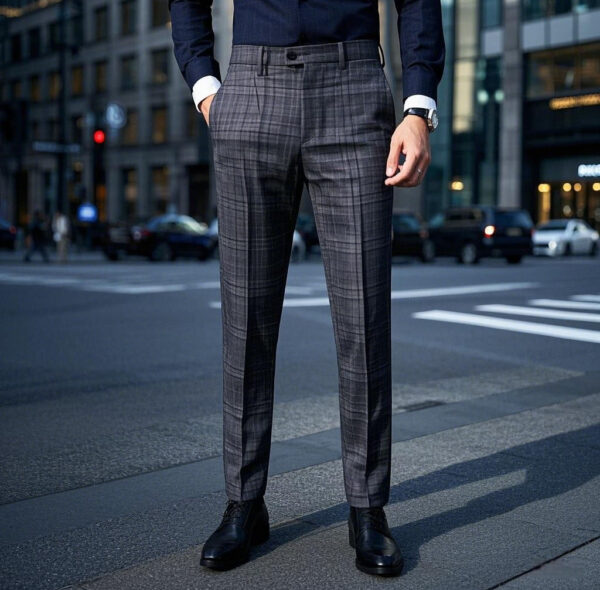 Urban Elegance Plaid Trousers