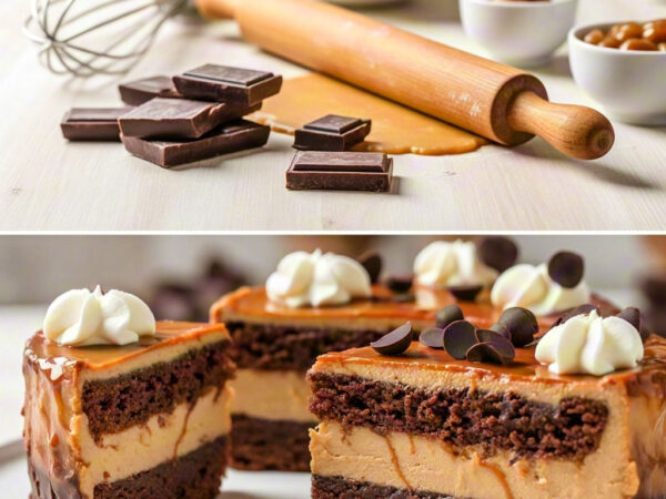 Chocolate Caramel Cream Cake - A Sweet Symphony