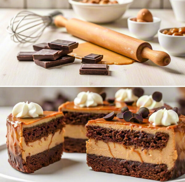 Chocolate Caramel Cream Cake - A Sweet Symphony
