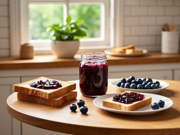 Homemade Blueberry Jam – Pure Natural Fruit Aroma, Healthy & Delicious