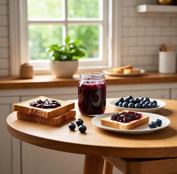 Homemade Blueberry Jam – Pure Natural Fruit Aroma, Healthy & Delicious
