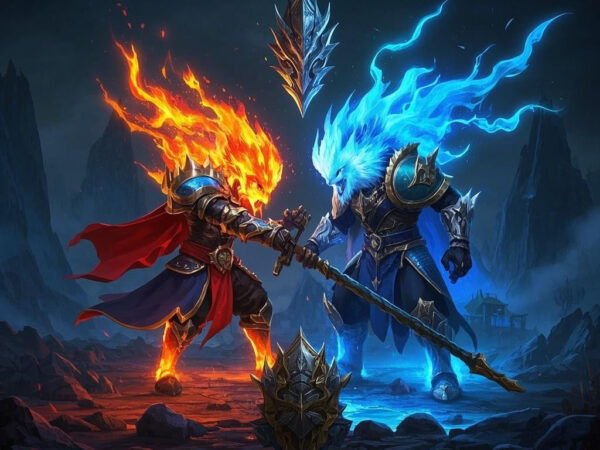 Flames and Frost: Elemental Clash