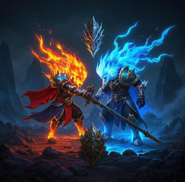 Flames and Frost: Elemental Clash