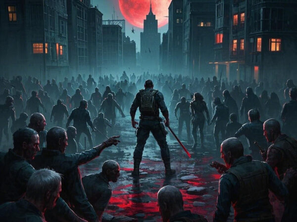 Blood Moon Descends: Zombie Siege — Survival Battle on the Edge of Death!