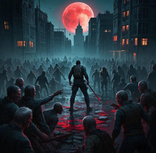 Blood Moon Descends: Zombie Siege — Survival Battle on the Edge of Death!