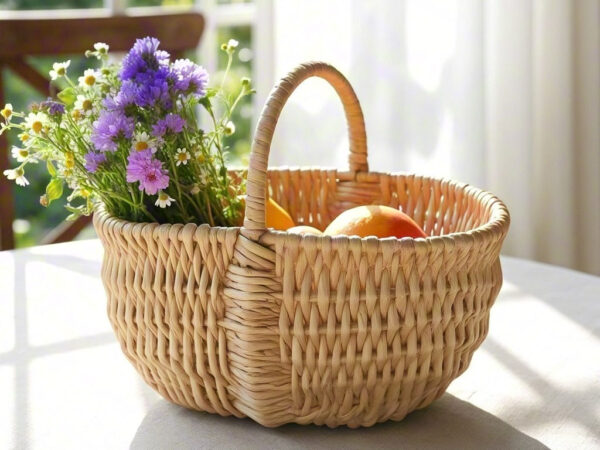 Countryside Charm Handmade Woven Basket