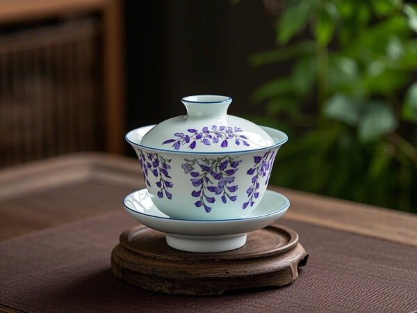 “Wisteria Blooming” Handcrafted Ceramic Teapot Set - The Warmth of Spring Tea and Tranquility
