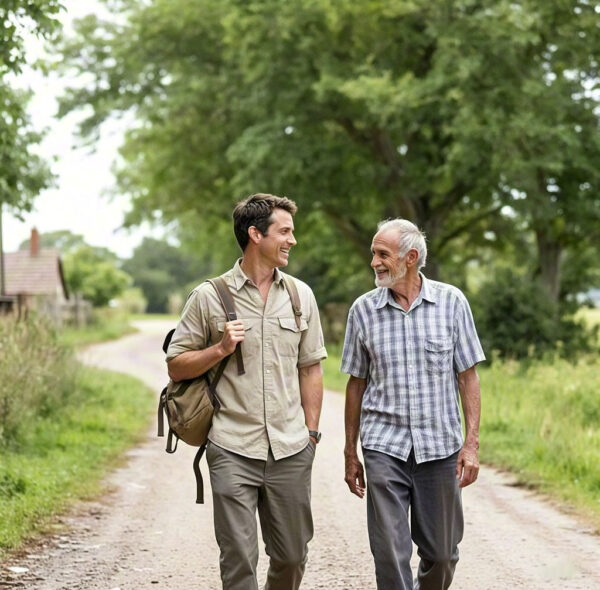 "The Temporary Traveler" – Warm Encounters Along the Journey