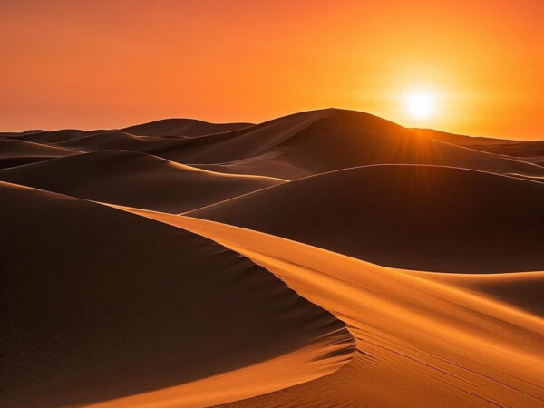 Rhythm of the Desert: Dunes and Sunset