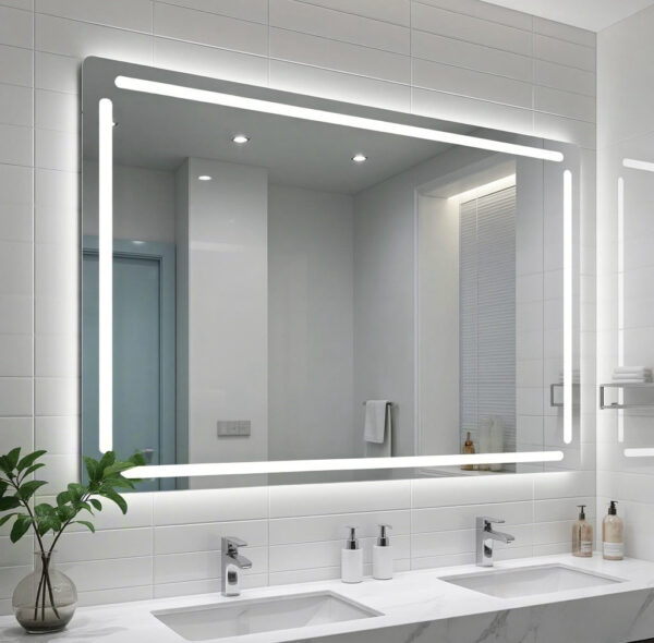Creative Bathroom Mirror "Reflecting Water & Light" — Smart Adjustment, Perfect Lighting