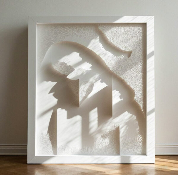 "Art Cube" 3D Paper Sculpture Wall Decoration - Transform Your Walls Into a Stage for Art