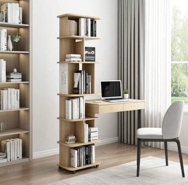 The Flowing Bookshelf "The Path of Reading" – Free Movement of Books and Space