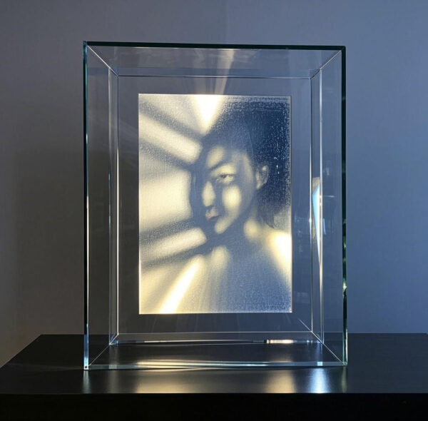 Custom Glass Art Frame "Chasing Light and Shadow" – Bringing Art to Life Through Light and Shadow