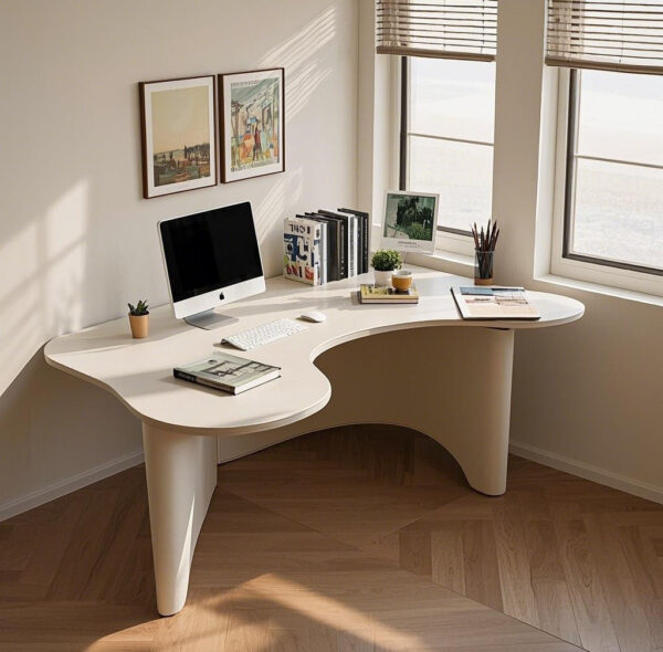 Abstract Shaped Desk "Free Imagination" — Liberating Space and Sparking Infinite Creativity