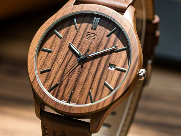 Personalized Wooden Watch "Imprint of Time" — Where Time Flows, Imprints Naturally