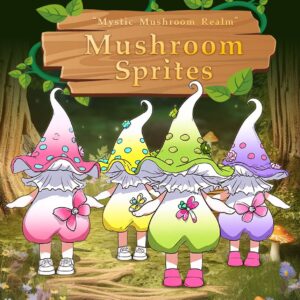 Mushroom Sprites · Handmade Clay Art Toys