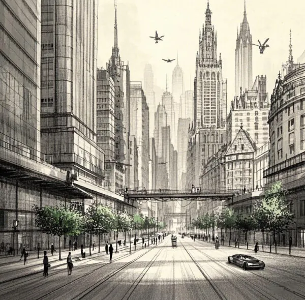 "Cities of Dreams" – A Sketch Collection of Futuristic Urban Landscapes
