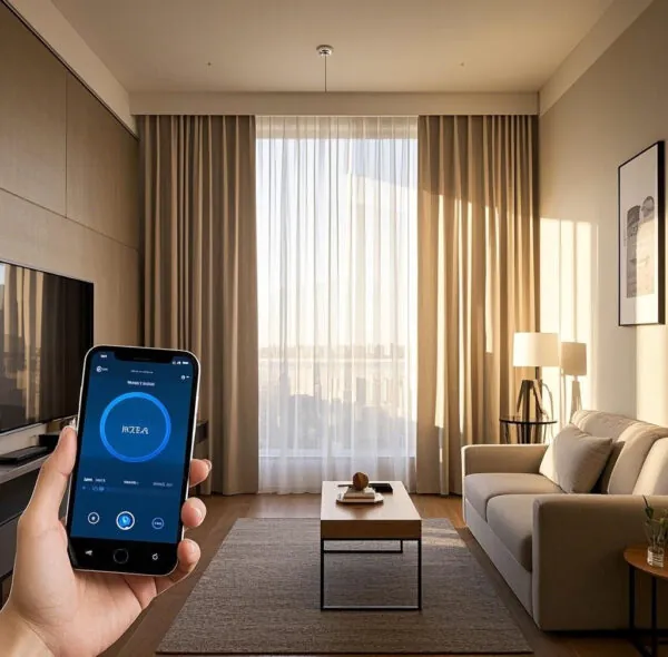 Smart Curtain System - Auto-adjusting for Optimal Light and Energy Efficiency