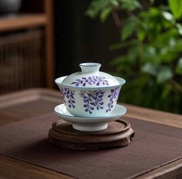 “Wisteria Blooming” Handcrafted Ceramic Teapot Set - The Warmth of Spring Tea and Tranquility